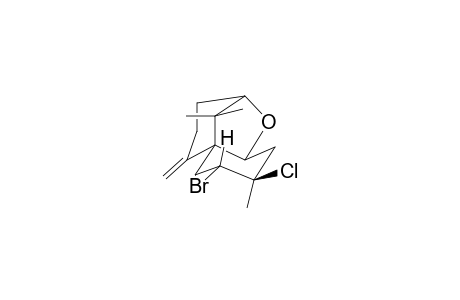 7-Bromo-8-chloro-decahydro-2,5a-methano-8,10,10-trimethyl-5-methylene-1-benzoxepin