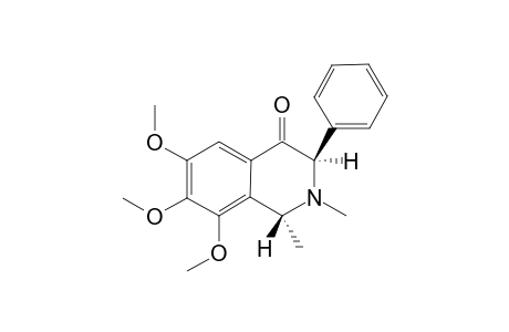 (1R,3R)-6,7,8-Trimethoxy-1,2-dimethyl-3-phenyl-2,3-dihydro-1H-isoquinolin-4-one