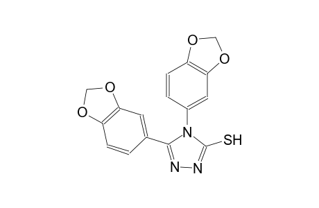 4,5-di(1,3-benzodioxol-5-yl)-4H-1,2,4-triazol-3-yl hydrosulfide