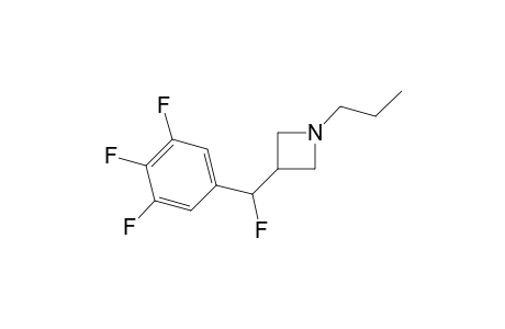 3-[fluoro(3,4,5-trifluorophenyl)methyl]-1-propylazetidine