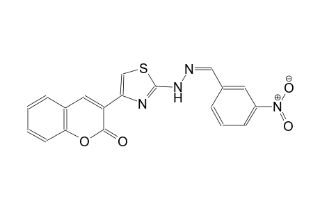 3-nitrobenzaldehyde [4-(2-oxo-2H-chromen-3-yl)-1,3-thiazol-2-yl]hydrazone