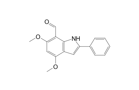4,6-Dimethoxy-7-formyl-2-phenylindole