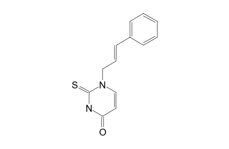 1-[(E)-3-phenylprop-2-enyl]-2-sulfanylidenepyrimidin-4-one