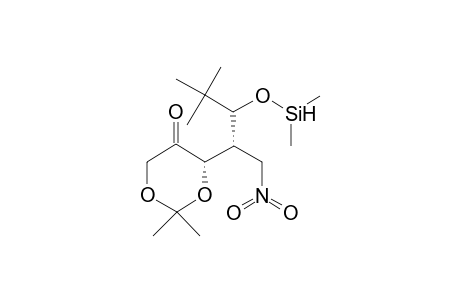 (S)-4-((R)-2-Dimethylsilanyloxy-3,3-dimethyl-1-nitromethyl-butyl)-2,2-dimethyl-[1,3]dioxan-5-one