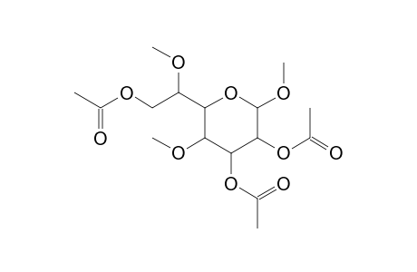 Methyl 2,3,7-tri-O-acetyl-4,6-di-O-methylheptopyranoside