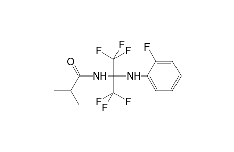 N-{1,1,1,3,3,3-hexafluoro-2-[(2-fluorophenyl)amino]propan-2-yl}-2-methylpropanamide