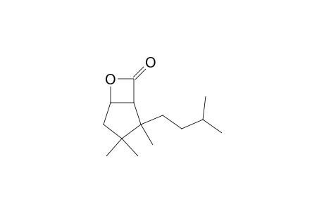 6-Oxabicyclo[3.2.0]heptan-7-one, 2,3,3-trimethyl-2-(3-methylbutyl)-