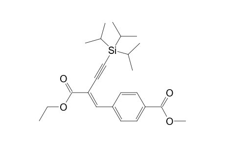 (E)-Methyl 4-[2-(ethoxycarbonyl)-4-(triisopropylsilyl)but-1-en-3-yn-1-yl]benzoate