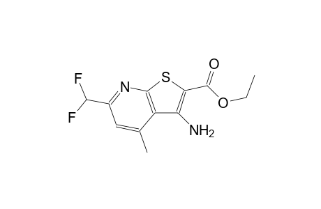 ethyl 3-amino-6-(difluoromethyl)-4-methylthieno[2,3-b]pyridine-2-carboxylate