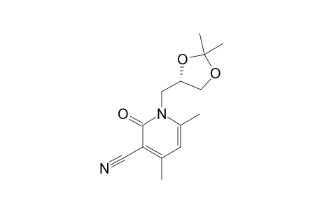 1-[[(4S)-2,2-DIMETHYL-1,3-DIOXOLAN-4-YL]-METHYL]-4,6-DIMETHYL-2-OXO-1,2-DIHYDROPYRIDINE-3-CARBONITRILE