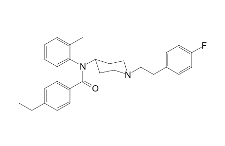 N-(1-[2-(4-Fluorophenyl)ethyl]piperidin-4-yl)-4-ethyl-N-2-methylphenylbenzamide