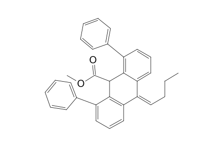 Methyl ester of 10-butylidene-9,10-dihydro-1,8-diphenyl-9-anthracenecarboxylic acid