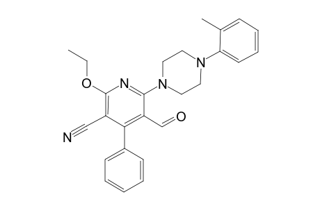 3-Cyano-2-ethoxy-5-formyl-6-[N-4-(o-tolyl)piperazinyl]-4-phenylpyridine