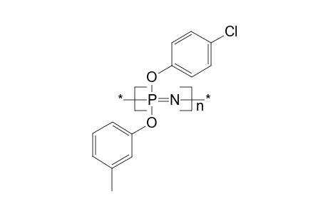 Poly(p-chlorophenoxy-m-cresyloxyphosphazene)