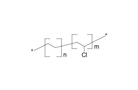 Ethene-vinyl chloride copolymer (approx. equimolar)