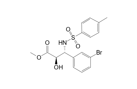 trans-Methyl 2-hydroxy-3-(m-bromo)phenyl-3'-(N-tosylamino)propanoate