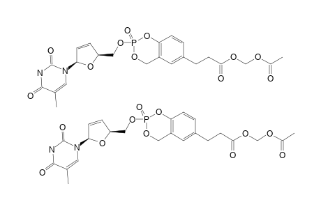 5-[2-(ACETOXYMETHOXYCARBONYL)-ETHYL]-CYCLOSAL-D4T-MONOPHOSPHATE