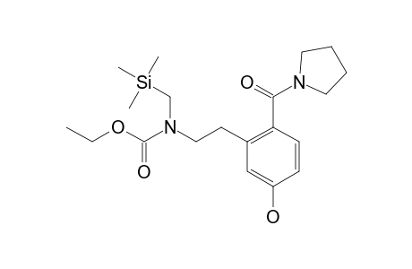 N-[2-[5-hydroxy-2-(pyrrolidine-1-carbonyl)phenyl]ethyl]-N-(trimethylsilylmethyl)carbamic acid ethyl ester