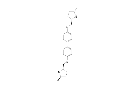 2-METHYL-5-(PHENYLTHIOMETHYL)-PYRROLIDINE;(CIS/TRANS)-MIXTURE