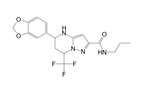 5-(1,3-benzodioxol-5-yl)-N-propyl-7-(trifluoromethyl)-4,5,6,7-tetrahydropyrazolo[1,5-a]pyrimidine-2-carboxamide
