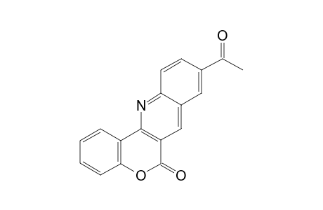 6H-[1]Benzopyrano[4,3-b]quinolin-6-one, 9-acetyl-