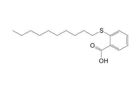 Benzoic acid, 2-(decylthio)-