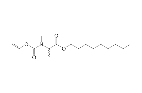 dl-Alanine, N-methyl-N-(vinyloxycarbonyl)-, nonyl ester