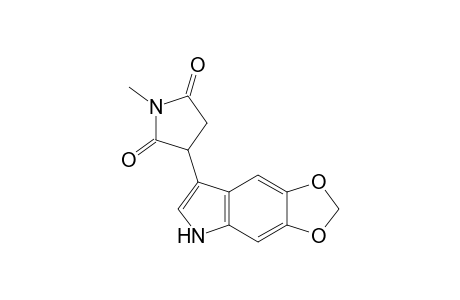 N-Methyl-3-(5,6-methylenedioxyindol-3-yl)succinimide