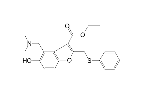 Ethyl 4-[(dimethylamino)methyl]-5-hydroxy-2-[(phenylsulfanyl)methyl]-1-benzofuran-3-carboxylate