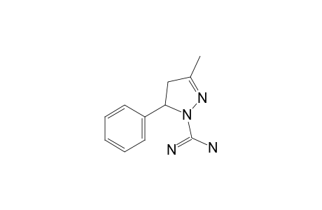 3-methyl-5-phenyl-4,5-dihydropyrazole-1-carboximidamide