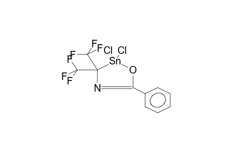 2,2-DICHLORO-2,3-DIHYDRO-5-PHENYL-3,3-BIS(TRIFLUOROMETHYL)-1,4,2-OXAZASTANNOLE