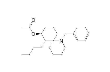1-Azaspiro[5.5]undecan-8-ol, 7-butyl-1-(phenylmethyl)-, acetate (ester), (6.alpha.,7.alpha.,8.beta.)-(.+-.)-