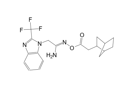 (1Z)-N'-[(bicyclo[2.2.1]hept-2-ylacetyl)oxy]-2-[2-(trifluoromethyl)-1H-benzimidazol-1-yl]ethanimidamide