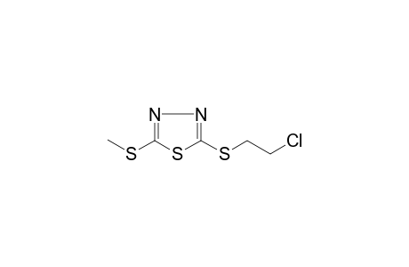 2-(2-chloroethylsulfanyl)-5-methylsulfanyl-1,3,4-thiadiazole