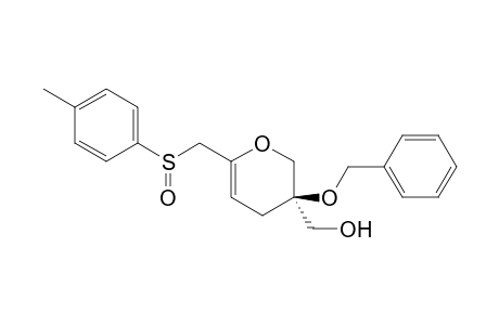(3R,Rs)-3-Benzyloxy-3,4-dihydro-3-hydroxymethyl-6-(p-toluenesulfinylmethyl)-2H-pyran