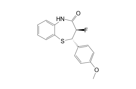 (2S,3R)-3-Fluoro-2,3-dihydro-2-(2-methoxyphenyl)-1,5-benzothiazepin-4(5H)-one isomer