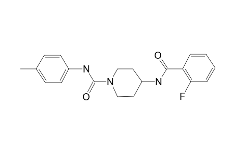 4-(2-Fluorobenzoylamino)piperidine-1-carboxylic acid, p-tolylamide