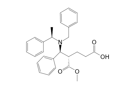 (4S,5S,R)-4-methoxycarbonyl-5-(N-benzyl-N-methylbenzylamino)-5-phenyl-pentanoic acid