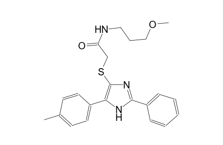 acetamide, N-(3-methoxypropyl)-2-[[5-(4-methylphenyl)-2-phenyl-1H-imidazol-4-yl]thio]-