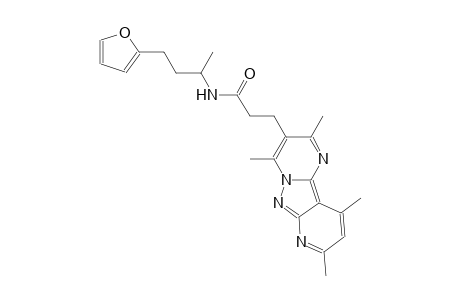 pyrido[2',3':3,4]pyrazolo[1,5-a]pyrimidine-3-propanamide, N-[3-(2-furanyl)-1-methylpropyl]-2,4,8,10-tetramethyl-
