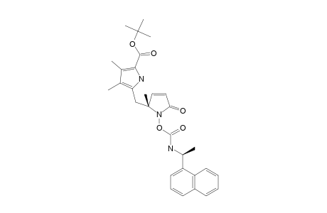 TERT.-BUTYL-(-)-(4R,10(4)S)-1,4,5,10-TETRAHYDRO-4,7,8-TRIMETHYL-10-[N-[1-(NAPHTH-1-YL)-ETHYL]-CARBAMOYLOXY]-1-OXO-11H-DIPYRRIN-9-CARBOXYLATE