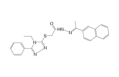 acetic acid, [(4-ethyl-5-phenyl-4H-1,2,4-triazol-3-yl)thio]-, 2-[(E)-1-(2-naphthalenyl)ethylidene]hydrazide