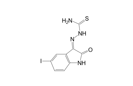 2,3-Dihydroindol-2,3-dione, 5-iodo-, 3- thiosemicarbazone