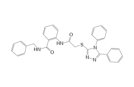 benzamide, 2-[[[(4,5-diphenyl-4H-1,2,4-triazol-3-yl)thio]acetyl]amino]-N-(phenylmethyl)-