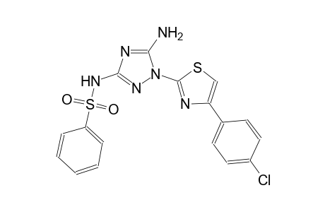 benzenesulfonamide, N-[5-amino-1-[4-(4-chlorophenyl)-2-thiazolyl]-1H-1,2,4-triazol-3-yl]-