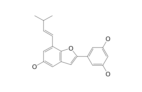 3-(.gamma.,.gamma.-dimethylpropenyl)-moracin M