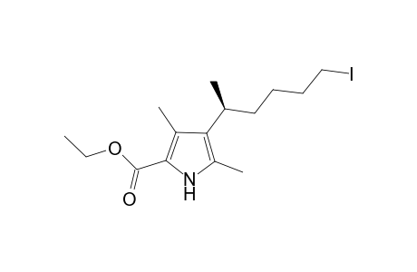 (+)-(S)-5-(2,4-Dimethyl-5-(ethoxycarbonyl)-1H-pyrrol-3-yl)hexyl iodide