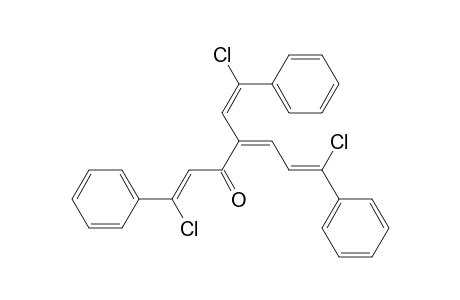 1,4,6-Heptatrien-3-one, 1,7-dichloro-4-(2-chloro-2-phenylethenyl)-1,7-diphenyl-, (Z,Z,Z,E)-