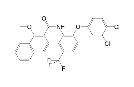 N-[2-(3,4-dichlorophenoxy)-5-(trifluoromethyl)phenyl]-1-methoxy-2-naphthalenecarboxamide