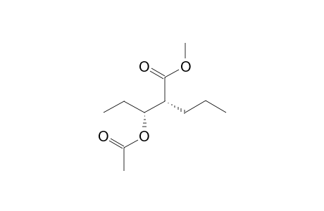 (2R*,3R*)-METHYL-3-ACETOXY-2-PROPYLPENTANOATE